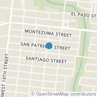 Map location of 1722 San Patricio St, San Antonio, TX 78207