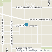 Map location of 902 Montana St #101, San Antonio, TX 78203