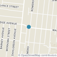 Map location of 1201 Romero, San Antonio TX 78237