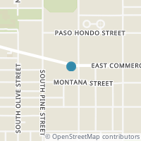 Map location of 1738 E Commerce St, San Antonio TX 78203