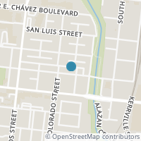 Map location of 1007 EL PASO ST, San Antonio, TX 78207