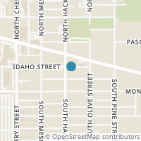 Map location of 406 Idaho, San Antonio TX 78203