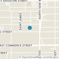 Map location of 839 Paso Hondo, San Antonio TX 78202