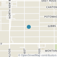 Map location of 1114 Gibbs, San Antonio TX 78202