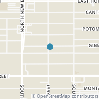 Map location of 1102 Gibbs, San Antonio TX 78202