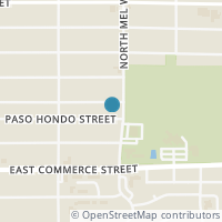 Map location of 1551 PASO HONDO, San Antonio, TX 78202