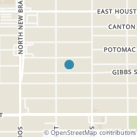 Map location of 1119 Gibbs, San Antonio TX 78202