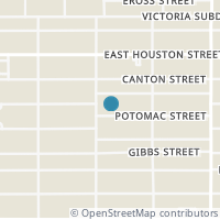 Map location of 811 Potomac, San Antonio TX 78202