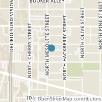 Map location of 220 N Mesquite St, San Antonio TX 78202
