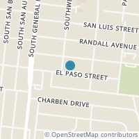 Map location of 4135 EL PASO ST, San Antonio, TX 78237