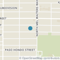 Map location of 2135 E Crockett St, San Antonio TX 78202