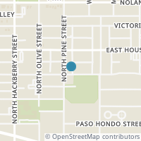 Map location of 1203 E Crockett St, San Antonio TX 78202
