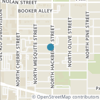 Map location of 407 N Hackberry St, San Antonio TX 78202