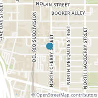 Map location of 307 N Cherry St, San Antonio, TX 78202