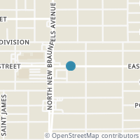 Map location of 2222 E HOUSTON ST, San Antonio, TX 78202