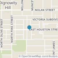 Map location of 2011 E Houston St, San Antonio, TX 78202