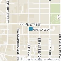 Map location of 512 N Cherry St, San Antonio TX 78202