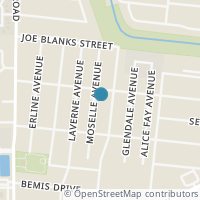 Map location of 410 Moselle Ave, San Antonio TX 78237