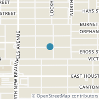 Map location of 1734 Nolan St, San Antonio, TX 78202