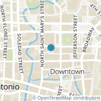 Map location of 214 E Travis St #306, San Antonio TX 78205
