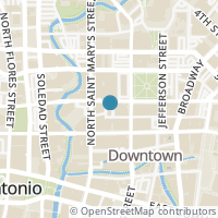 Map location of 214 E Travis St #403, San Antonio, TX 78205