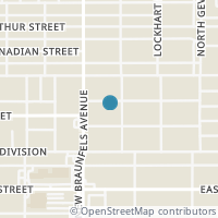 Map location of 118 BLUE BONNET ST, San Antonio, TX 78202