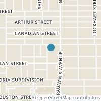 Map location of 226 Saint John, San Antonio TX 78202