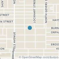 Map location of 1620 BURNET ST, San Antonio, TX 78202