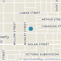 Map location of 1119 Burnet St, San Antonio TX 78202