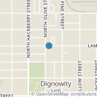 Map location of 928 N Olive St, San Antonio TX 78202