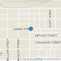 Map location of 1002 Lamar St, San Antonio TX 78202