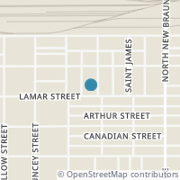 Map location of 1027 LAMAR ST, San Antonio, TX 78202