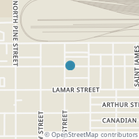 Map location of 906 Burleson, San Antonio TX 78202