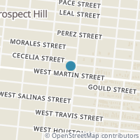 Map location of 3507 Martin, San Antonio, TX 78207