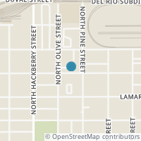Map location of 627 Burleson, San Antonio TX 78202