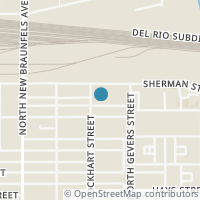 Map location of 611 Rudolph, San Antonio TX 78202