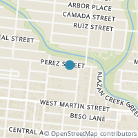 Map location of 1612 PEREZ ST, San Antonio, TX 78207