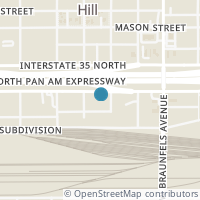 Map location of 2014 N INTERSTATE 35, San Antonio, TX 78208