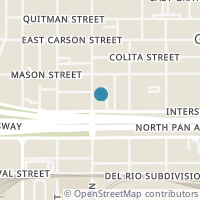 Map location of 1606 N PINE ST, San Antonio, TX 78208