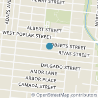 Map location of 1345 Rivas St, San Antonio TX 78207