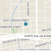 Map location of 707 Sandmeyer St, San Antonio TX 78208