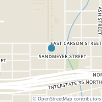 Map location of 410 Tilden St, San Antonio, TX 78208