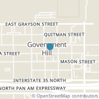 Map location of 808 E Carson St #1, San Antonio TX 78208