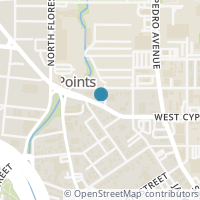 Map location of 105 Duffield St, San Antonio TX 78212