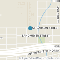 Map location of 1410 E Carson St, San Antonio TX 78208