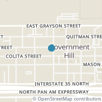 Map location of 630 E Carson St, San Antonio TX 78208