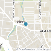 Map location of 107 Duffield St, San Antonio TX 78212