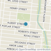 Map location of 516 Albert St, San Antonio TX 78207