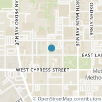 Map location of 410 Lewis St, San Antonio TX 78212