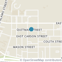 Map location of 312 Quitman St, San Antonio TX 78208